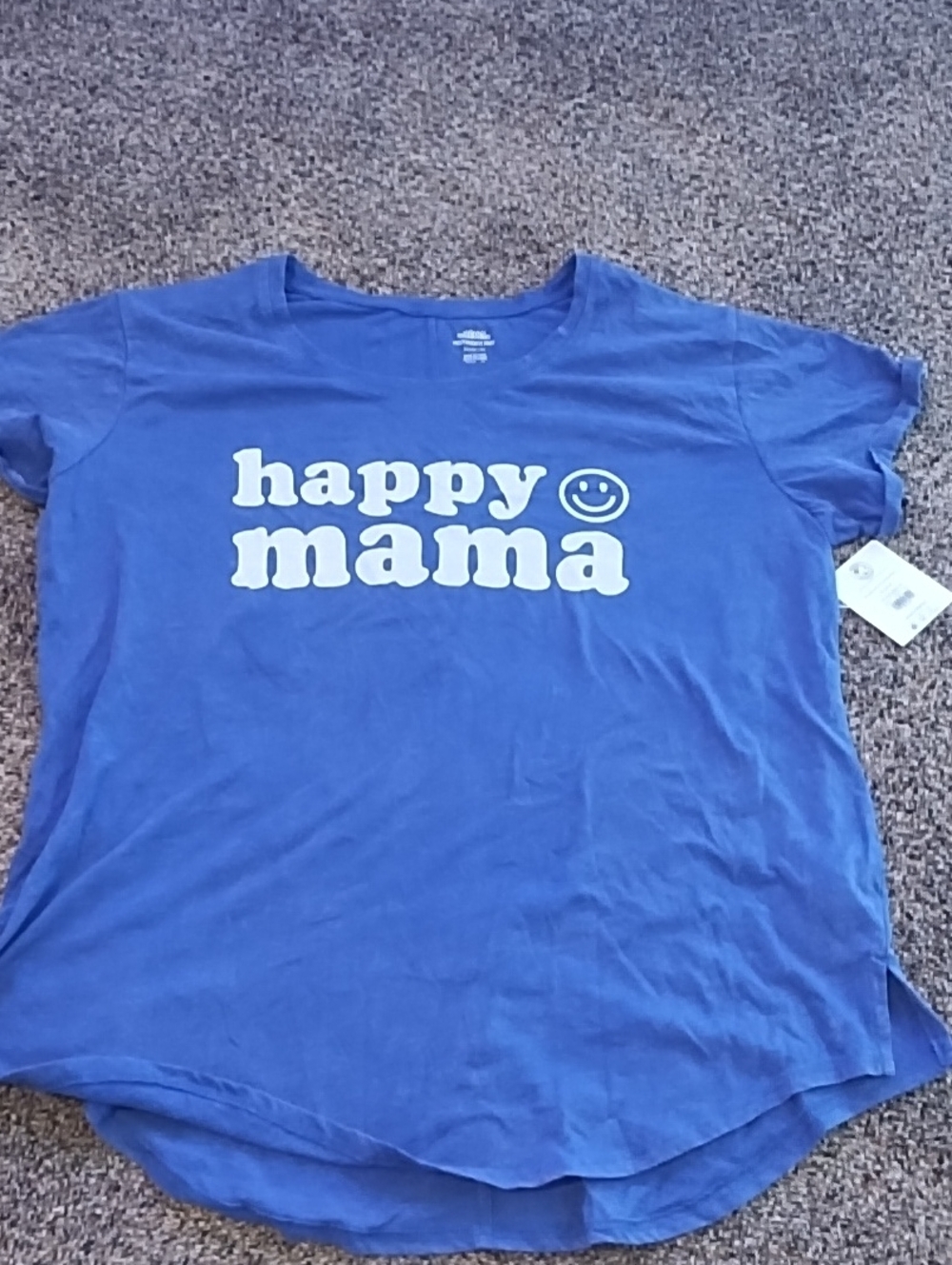 Happy Mama Blue Graphic Tee
